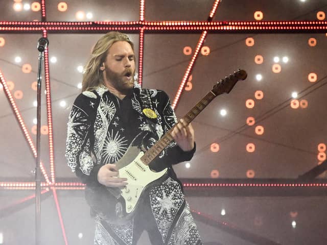 Singer Sam Ryder performs on behalf of the UK during the final of the Eurovision Song contest 2022. The singer is set to perform as a guest act in Liverpool in May.