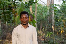 Fairtrade cocoa farmer Bismark Kpabitey (photo: Fairtrade Africa)