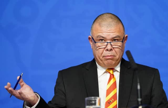 Britain’s Deputy Chief Medical Officer for England Jonathan Van-Tam attends a media briefing on the latest Covid-19 update, at Downing Street, central London on November 29, 2021 (Photo by STEFAN ROUSSEAU/POOL/AFP via Getty Images)