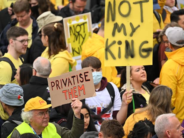 Republican protesters appear to have been arrested ahead of the King’s coronation (Photo: Getty Images)