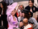 Katy Perry took pictures with fans at the King’s coronation