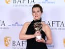 Kate Winslet with her BAFTA award