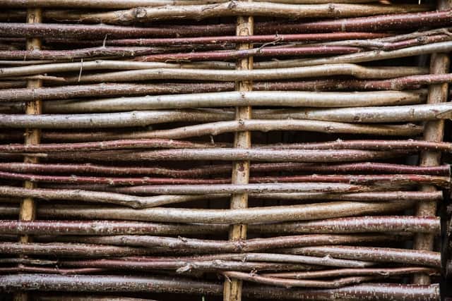 Hazel hurdles - one of the many garden structures predicted to be made from organic materials in 2022 (photo: Shutterstock)