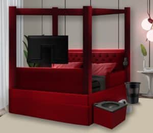 The bed has many additional features to maximise quality of screen time (Photo: Fandom Spot)