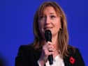 Allegra Stratton has resigned from her post as Boris Johnson's advisor after leaked footage showed her and her colleagues joking about an alleged Christmas party which took place in Downing Street during Covid restrictions. (Credit: Getty)