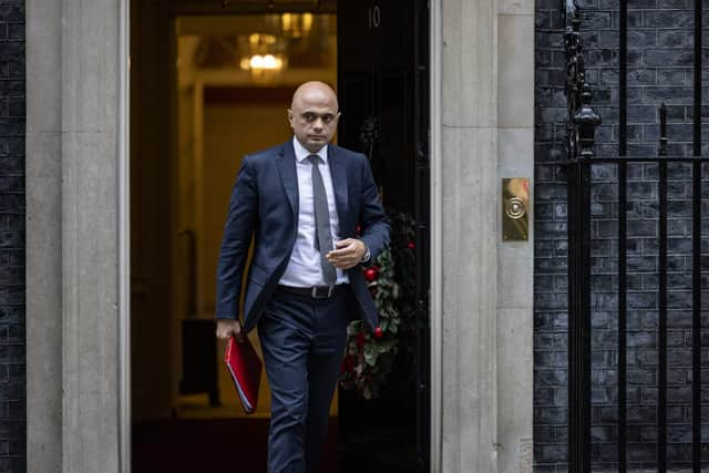 Health Secretary Sajid Javid was heckled with a call to “resign” when he announced Plan B Covid measures in the Commons (image: Getty Images)