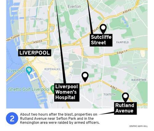 The timeline of the Liverpool explosion (Graphic: JPIMedia/Mark Hall)