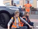 The woman drove her Range Rover into the back of protesters (Photo: Insulate Britain)