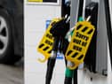 Army tanker drivers are delivering supplies to petrol stations hit by the fuel crisis (Photo: NIKLAS HALLE'N/AFP via Getty Images)