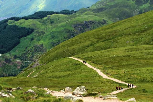 Walking in the Ben Nevis region in Scotland (JPI)