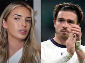 Sasha Attwood, the girlfriend of England and Aston Villa star Jack Grealish, has said she was sent 200 death threats a day (Sasha Rebecca YouTube / Getty Images)