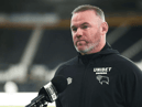 Wayne Rooney, manager of Derby County, is interviewed after the pre-season friendly match against Real Betis at Pride Park on July 28, 2021 in Derby, England. (Photo by Charlotte Tattersall/Getty Images)