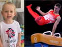 Two-year-old Willow Whitlock wished her dad good luck (Photo: Twitter / Getty Images)

