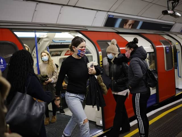 Guidance is expected to recommend face masks be worn in enclosed and crowded indoor spaces, such as public transport (Photo: Getty Images)
