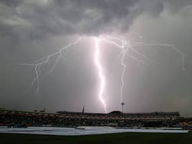Lightning strikes during an electrical storm Birmingham (Photo by Tom Shaw/Getty Images)
