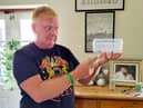 David Judd, 55, had been unpacking his clothes just hours after arriving home when he suddenly spotted the venomous arachnid.