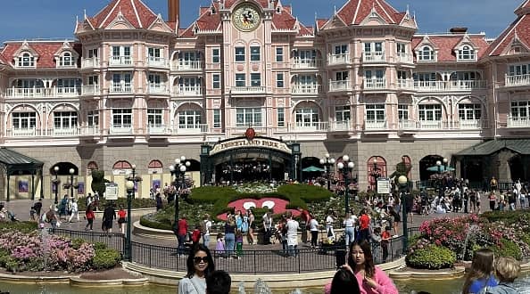 PARIS, FRANCE - MAY 30: A general view of Paris Disneyland during the workers' strike in Paris, France on May 30, 2023. (Photo by Mohamad Salaheldin Abdelg Alsayed/Anadolu Agency via Getty Images)