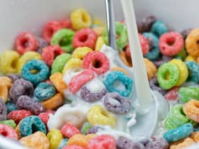 The common examples of ultra-processed foods include ice cream, ham, sausages, crisps, mass-produced bread, breakfast cereals, biscuits, carbonated drinks, fruit-flavoured yoghurt, instant soups, and some alcoholic drinks including whisky, gin, and rum.