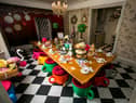 Inside one of UK’s oldest homes transformed into Alice in Wonderland rental with teacup stools & teapot taps