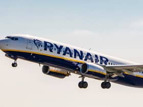 Ryanair has apologised after a crew member announced it was landing in Palestine instead of Tel Aviv.  (Photo by Nicolas Economou/NurPhoto via Getty Images)