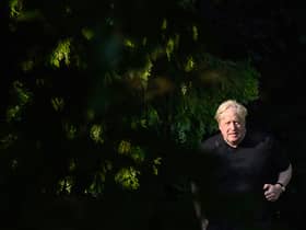 Former British Prime Minister Boris Johnson is seen on his morning run on June 15, 2023 in Brightwell-cum-Sotwell, England. The Privileges Committee has been investigating whether Boris Johnson misled parliament over breaches of lockdown rules in Downing Street during the Covid-19 pandemic. (Photo by Leon Neal/Getty Images)