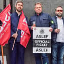 Aslef, a union that represents 16 of the country’s 35 rail operators, announced last month that its members would withdraw non-contractual overtime, known as rest-day working, from Monday (July 3) to Saturday (July 8).  (Photo by Vuk Valcic/SOPA Images/LightRocket via Getty Images)