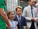 Princess Charlotte and Prince George were at the Wimbledon 2023 men’s final - Credit: Getty