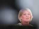 NatWest boss Dame Alison Rose has stepped down as chief executive immediately over Nigel Farage’s ‘inaccurate’ bank account leak. (Hollie Adams/Bloomberg via Getty Images)
