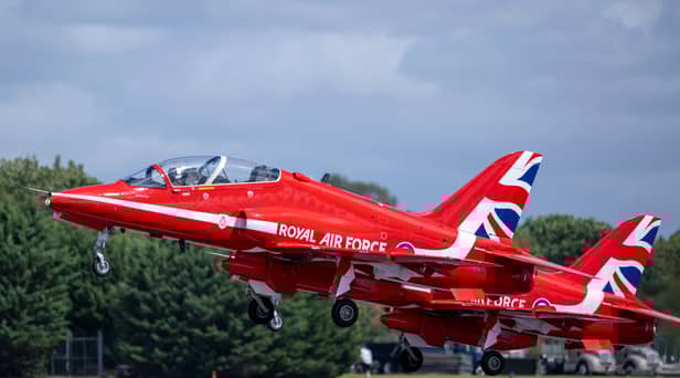 A Red Arrow jet has found a new home at Coneygarth Services