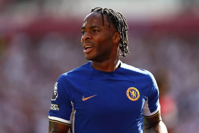 Police are searching for three men over a break-in at the home of England and Chelsea footballer Raheem Sterling (Photo by Clive Rose/Getty Images)