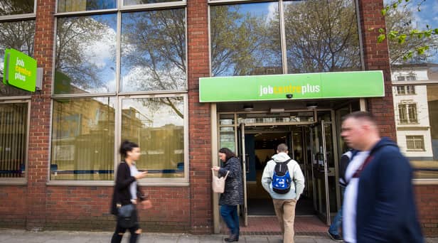  People walk near the Jobcentre in Westminster.
