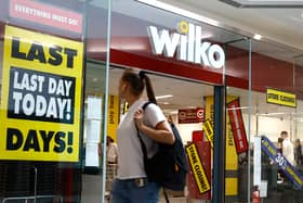 A shopper walks past a Wilko store in Putney on September 12, 2023 in London.