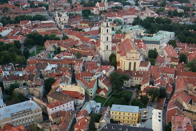 View the Old Town from Gediminas Hill