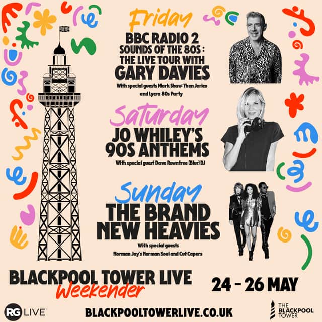 Big names lined-up for the first ever Blackpool Tower Live May Weekender