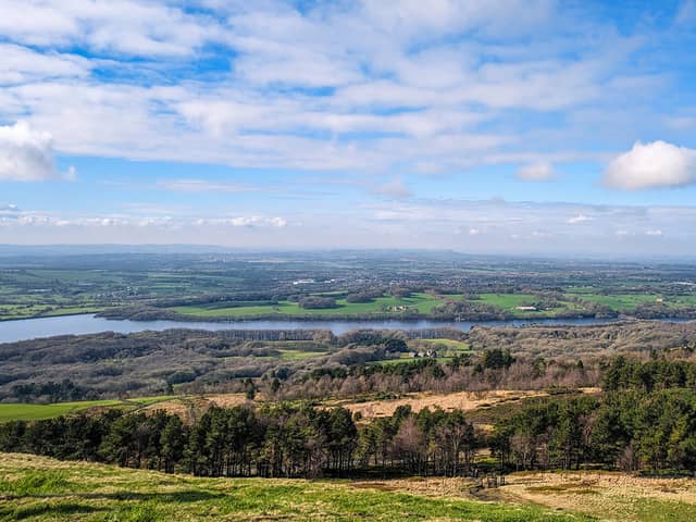 A stunning shot of Rivington Pike on a sunny day.