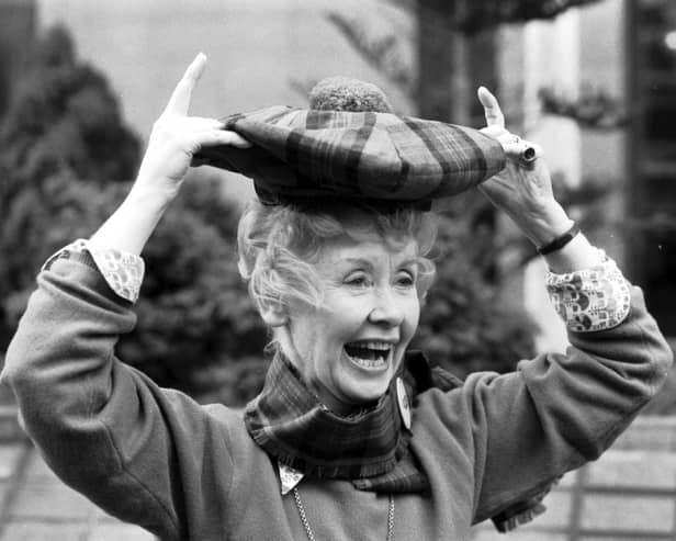 Scottish Shakespearean actress Gudrun Ure, who played 'Supergran' in the TV series, has died aged 98. Picture taken in March 1987.