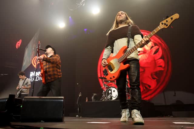 Patrick Stump and Pete Wentz of Fall Out Boy; the emo group will be headlining the main stage at Download Festival on Saturday evening (Credit: Getty)