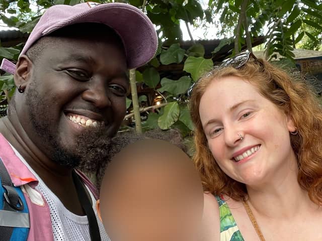 Naomi and Johnathan Jules with their daughter in Costa Rica after escaping the UK 'rat race'.