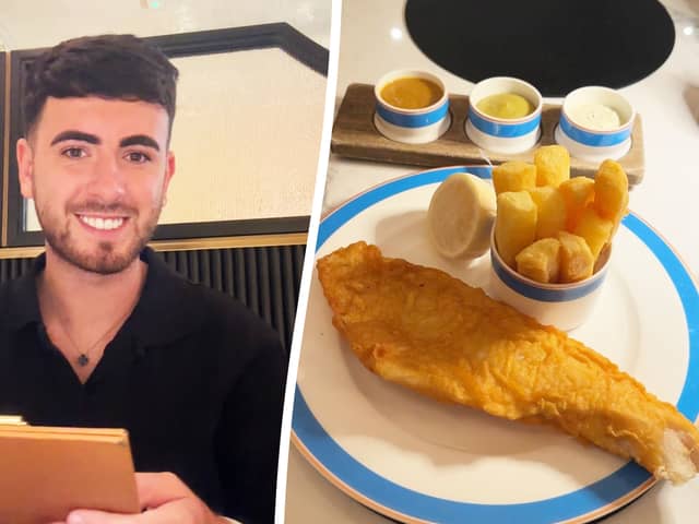 Callum Ryan tries the UK's most expensive fish and chips.