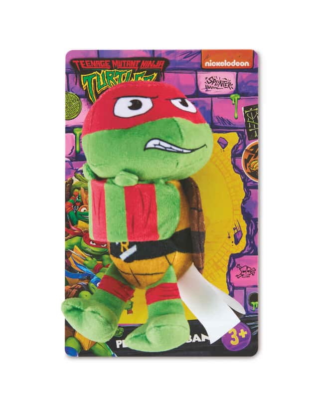 Teenage Mutant Ninja Turtle character snap band from Aldi