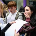 Students react after opening their GCSE results at the City of London Academy Southwark (Photo: Leon Neal/Getty Images)