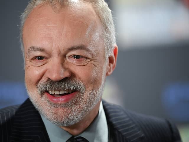 Graham Norton attends the premiere of "LOL: Last One Laughing Ireland" at Dublin Royal Convention Centre in Dublin on January 12, 2024 in Dublin, Ireland. 
