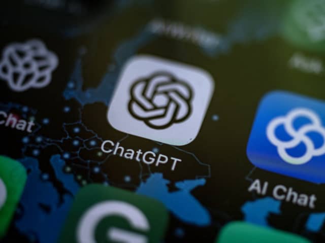 ChatGPT app on a smartphone. Photo: OLIVIER MORIN/AFP via Getty Images