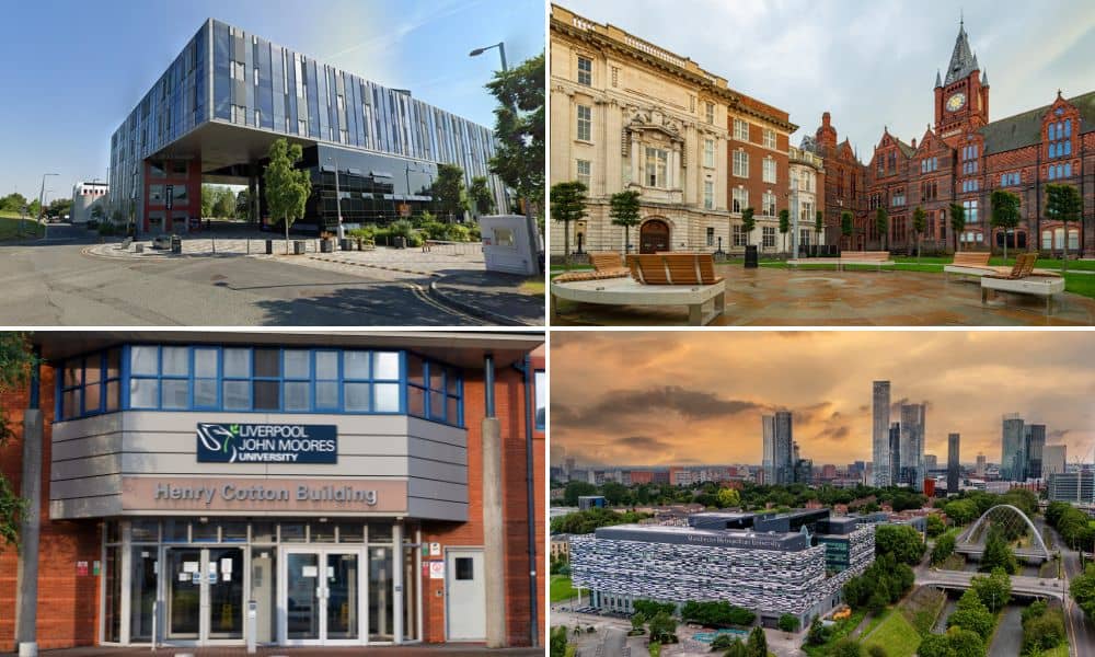 There are many high-performing universities across the North West (Image: National World/Adobe Stock/Google Maps)