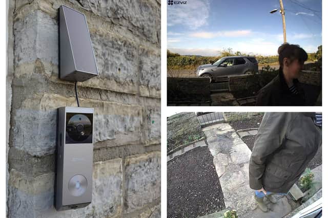 EZVIZ’s dual-lens video doorbell means you can see who's at your door and if a package has been left - even when you're not home