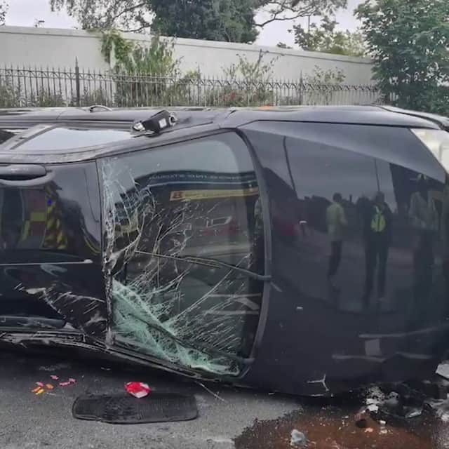 A crash as a result of a drink and drug driver. This is the moment a shameless driver tells cops he was speeding at 76mph in a 30mph zone because he wanted to have a bit of a blast.