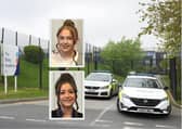 Molly Bulmer and Alicia Richards have been given official commendations for their bravery in stopping an intruder at Birley Academy, preventing 'what could have been the most unimaginable tragedy'. Photo: South Yorkshire Police / PA