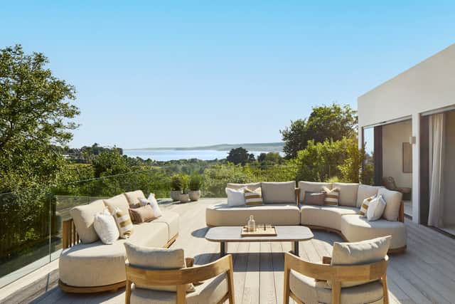Tom and Carol Steenson Omaze Million Pound House Draw winners at their new £2m home in Devon.