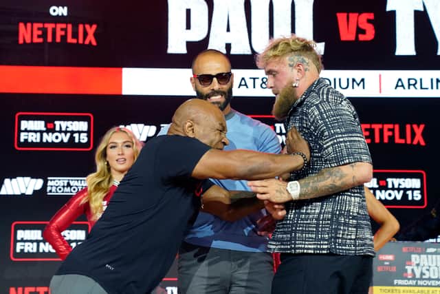 Mike Tyson (L) and Jake Paul (R) will fight in a bout live on Netflix. Photo: TIMOTHY A. CLARY/AFP via Getty Images