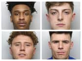 (Clockwise from top left) Diaz Watson Frederick, Billy Dennis Wright, Connor Leigh Walker and Kyle Snowball have been jailed.